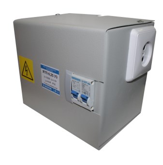 Ящик с понижающим трансформатором ЭЛЕКТРОТЕХНИК ЯТП-0,25 У3 220/12В с 2-мя автоматами IP54 (ET014095) Измерительные трансформаторы тока