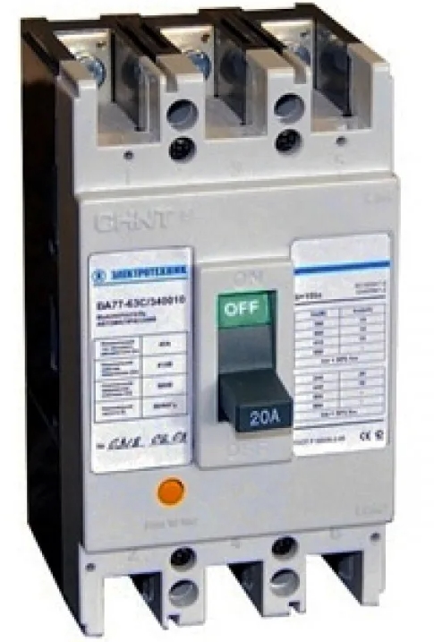 Выключатель автоматический стационарный ЭЛЕКТРОТЕХНИК ВА77-125С-340010-125А У3 (502413) Автоматические выключатели