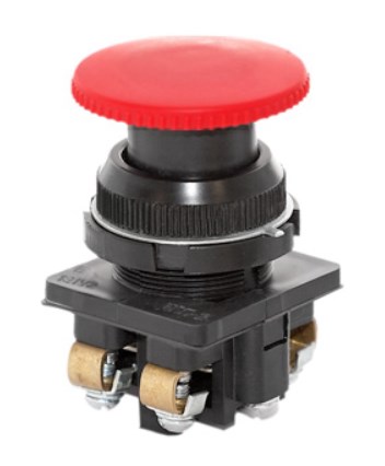 Выключатель кнопочный ЭЛЕКТРОТЕХНИК КЕ-191 У2 исп.2 красный (ET502389) Автоматические выключатели